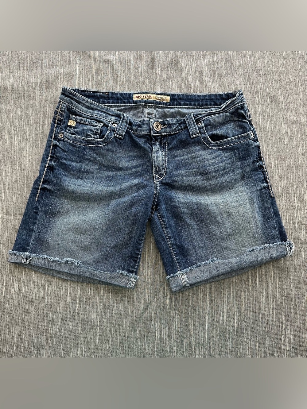 Big Star Casey K Low Rise Jean Shorts Womens Size 31
